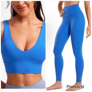 CRZ Yoga Blue Workout Set